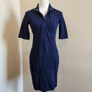 Lacoste ¾ Sleeve Polo Dress - Navy - Size 34